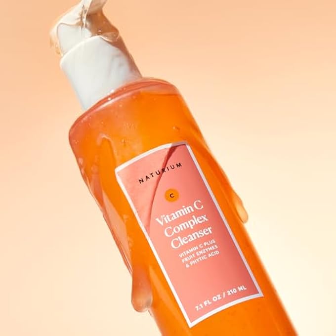 NATURIUM VITAMIN C COMPLEX CLEANSER, GENTLY EXFOLIATING & DEEPLY CLEANSING FOAMING FACE WASH GEL WITH PHYTIC ACID & FRUIT ENZYMES, 7.1 OZ - Image 4